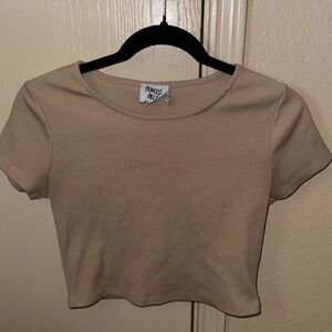 Princess Polly Women's Tan Crop-top